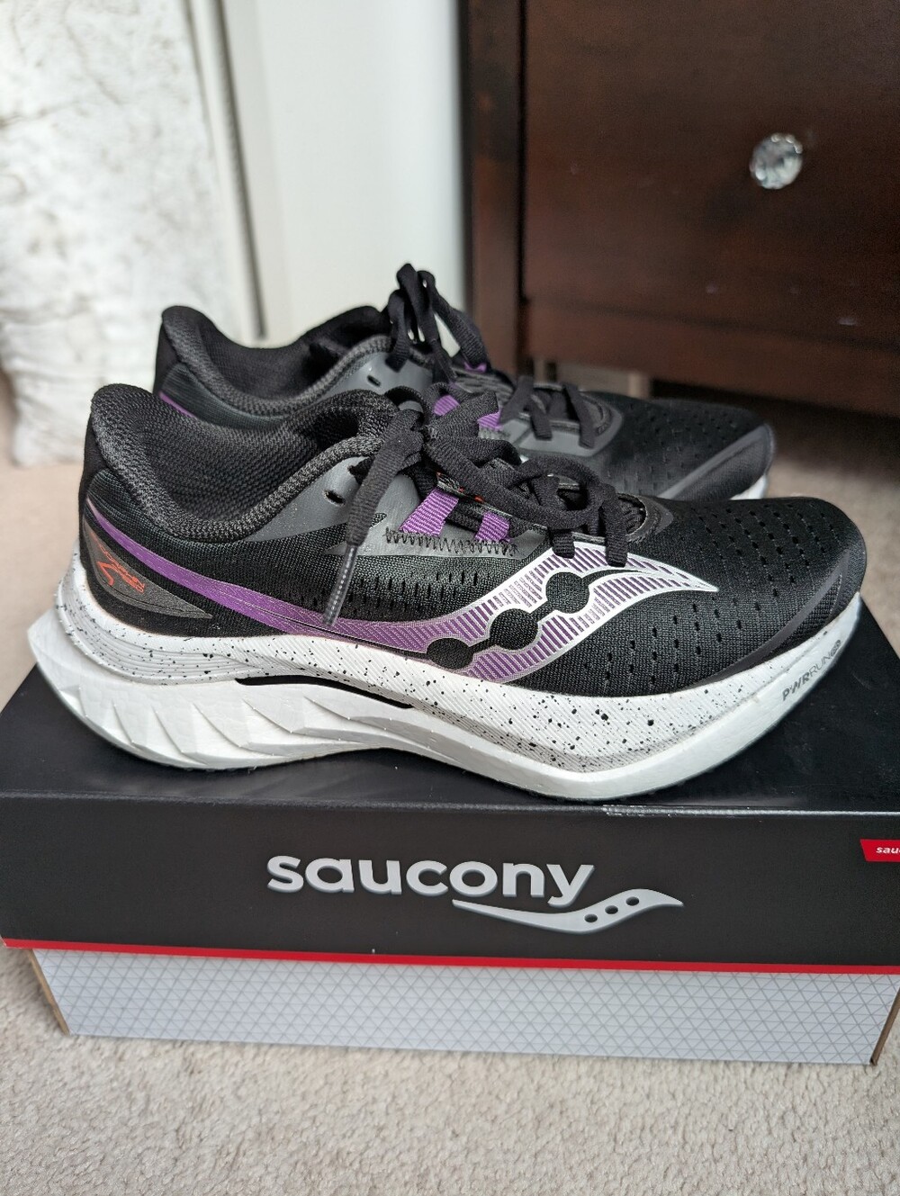 Saucony Endorphin Speed 4, Black Purple, Women's Size 7.5